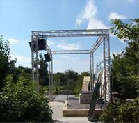 Estructura de Aluminio Ligera de 3m de Longitud y 750kg de Capacidad de Carga para Escenarios de Conciertos, Techos para Eventos al Aire Libre, Soporte para Altavoces Line Array