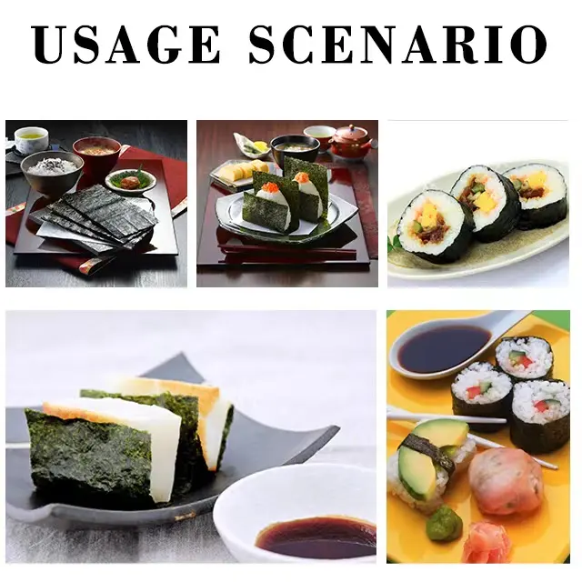 2023 machinu collection de matières premières, bonne qualité saine 280g d'algues nori yaki, algues de mer torréfiées, algues japonaises séchées pour sushi