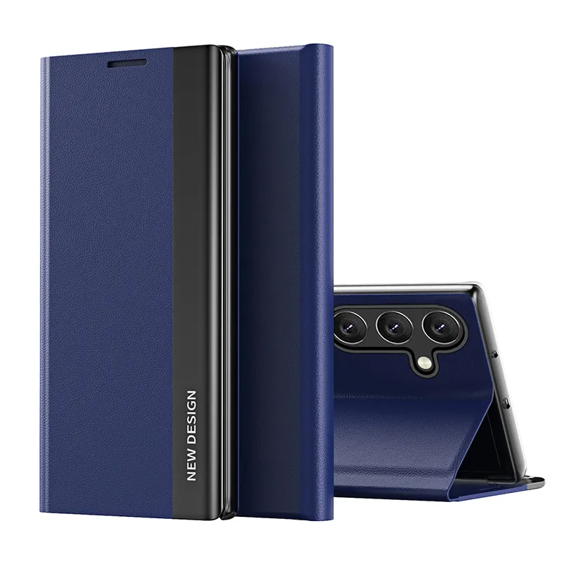เคสหนังด้านหลังสำหรับ Samsung Galaxy A54 A34 A04S,กระเป๋าใส่โทรศัพท์อเนกประสงค์แบบมองไม่เห็นตัวยึดด้วยไฟฟ้า