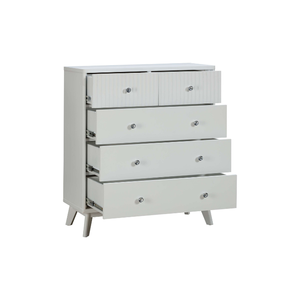 Cómoda Alta de Madera con Cinco Cajones y Amplio Espacio de Almacenamiento, Mueble de Dormitorio Hecho en Vietnam - Product Image 4