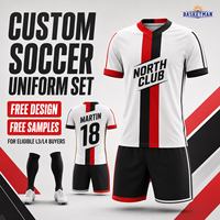 Conjunto de Uniforme de Fútbol Personalizado, Sublimado, Camiseta y Pantalones Cortos de Secado Rápido, con Logotipo, Nombre y Número, para Equipos de Fútbol de Adultos y Jóvenes, OEM