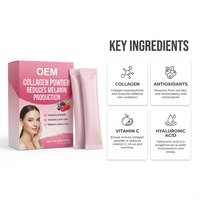 Private Label Skin Whitening Women Health Glutathione Protein Collagen Supplements for Skin Glow and Whitening