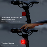 OEM Angepasste Marke Langlebiger PC-Kunststoff Smart Rennrad-Scheinwerfer Typ-C Aufladung 4 Beleuchtungsmodi Bremssensor LED-Rücklicht