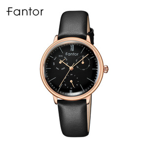 Fantor 1008 Orologio <span class=keywords><strong>di</strong></span> Lusso da Donna <span class=keywords><strong>di</strong></span> Alta Gamma Cronografo al Quarzo Elegante con Cinturino in Vera Pelle Orologio da Polso Femminile - Product Image 5