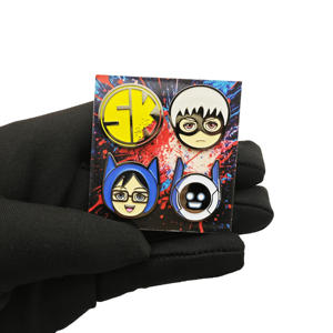 Impression UV personnalisée Cadeaux créatifs drôles Nouveau type d'épingle en émail Boîtier personnalisé - Product Image 1