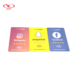 Social Media Share Online-Shopping-Shop Kommentare CR80 NFC-Mitglieds karte für das Hotel Verwenden Sie das benutzer definierte gedruckte Logo Wasserdicht 13,56 MHz - Product Image 2