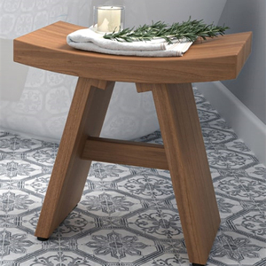 Banc d'angle de douche en <span class=keywords><strong>teck</strong></span> / <span class=keywords><strong>Tabouret</strong></span> de bain en bois de <span class=keywords><strong>teck</strong></span> / Siège à assembler - Product Image 3