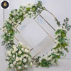 I205 New Design Rose Row Arch Shelf Decoration Artificial Flower Wedding Party Event Background Table Arrangement