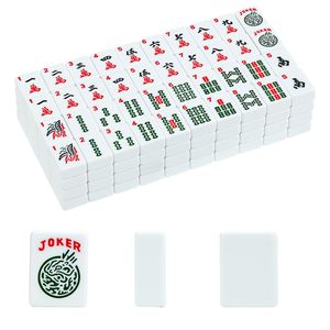 Fichas de Mahjong Americanas Blancas Estándar, 160 Fichas de Mahjong de Melamina, Fichas de Mahjong para Fiestas Familiares - Product Image 2