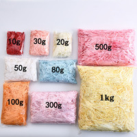 Papier froissé coloré en gros, papier déchiqueté, rembourrage en papier crépon pour cadeaux et cosmétiques