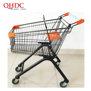 Roues modernes noires de haute qualité de <span class=keywords><strong>4</strong></span> pouces Chariot de supermarché durable Chariot Shopping - Product Image 2