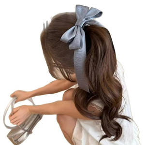 New Popular Light Luxury Design <b>Sweet</b> Ribbon Bowknot Hair Claw Clip Fashion Exquisite Women's Hair Claw Clips Wholesale Headwear - Product Image 6