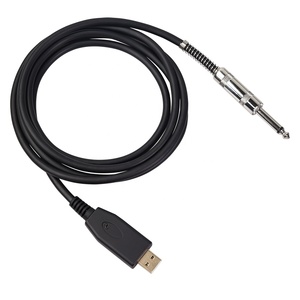 Mono jack profesional de 6,35mm para <span class=keywords><strong>guitarra</strong></span> <span class=keywords><strong>a</strong></span> <span class=keywords><strong>PC</strong></span>, <span class=keywords><strong>Cable</strong></span> USB de grabación, adaptador de plomo - Product Image 1