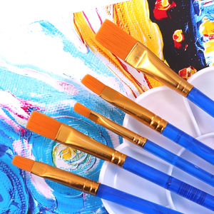 <span class=keywords><strong>Pinceau</strong></span> Foska de bonne qualité pour <span class=keywords><strong>peinture</strong></span> à l'huile, à l'aquarelle et à l'acrylique, manche en plastique, poils en nylon, pour enfants et adultes, fournitures d'art pour le <span class=keywords><strong>dessin</strong></span> - Product Image 5