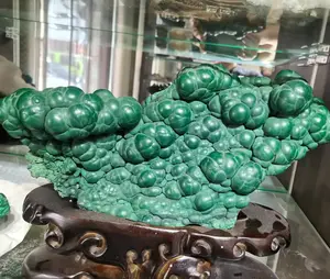 Piedra Natural de cuarzo Natural malaquita verde, cristales curativos para Decoración