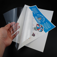 Premium 8.5x11 A4 imprimable Transparent dos adhésif vinyle mat brillant autocollant feuille de papier avec support transparent pour imprimante