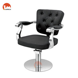 Poltrona da Barbiere Idraulica con Bottoni Diamantati per Spa, Salone di Bellezza e <span class=keywords><strong>Parrucchiere</strong></span> - Product Image 2