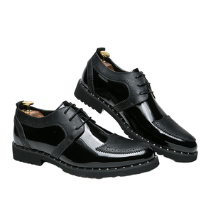 Chaussures habillées plates pour hommes, style Oxford, à bout pointu, respirantes, à enfiler, prix d'usine, collection Printemps-Été-Automne - Product Image 1