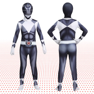 Costume de cosplay Manyusha Power Rangers, combinaison pour enfants unisexe, costumes de film et de télévision, tenue d'équipe de dinosaures pour Halloween - Product Image 2