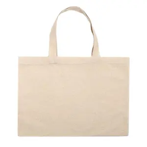 Tote Bag in tela di cotone Calico con stampa eco-friendly con Logo in bianco regalo promozionale personalizzato