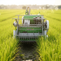 Moissonneuse-batteuse tout-en-un pour riz et blé |   Idéal pour les petites exploitations agricoles, les rizières terrasses et les rizières boueuses