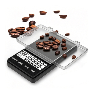 Mini balance à café à piles 0,1g avec minuteur, conversion multi-unités, fonction tare à une touche, rétroéclairage LCD pour barista - Product Image 1