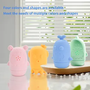 BPA Miễn Phí Cá Voi Bé Tắm Đồ Chơi Silicone Động Vật Tắm Bong Bóng Nước Phun Đồ Chơi Trẻ Em