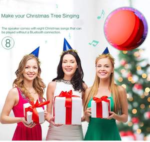 Altavoces inalámbricos Bluetooth con Subwoofer Fiestas de <span class=keywords><strong>Navidad</strong></span> Regalo Altavoz Reproductor de <span class=keywords><strong>canciones</strong></span> de música Decoración de árbol de computadora - Product Image 5