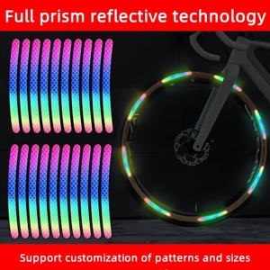 <span class=keywords><strong>Bande</strong></span> à rayures haute réflexion de couleur éblouissante pour autocollant de pneu et de <span class=keywords><strong>roue</strong></span> de voiture de voitures pour tous les véhicules - Product Image 2