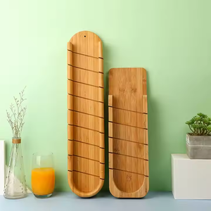 Nuevo diseño <span class=keywords><strong>de</strong></span> molde <span class=keywords><strong>de</strong></span> bambú Youlike Assenble pan almacenamiento rebanador bandeja Baguette inglete largo Francia pan tabla <span class=keywords><strong>para</strong></span> cortar ranura bandeja - Product Image 3