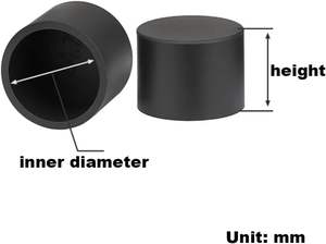 Funda de silicona suave, cubierta <span class=keywords><strong>protectora</strong></span> engrosada, tapa de parachoques extendida, tapa de sellado resistente a altas temperaturas y al polvo para cabezales planos - Product Image 2