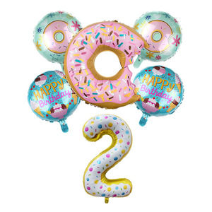 Globo de Donut de 32 Pulgadas, Globo de Helado de 18 Pulgadas, Decoración para Fiesta de Cumpleaños - Product Image 3