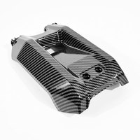Couverture de batterie en fibre de carbone Surron Light Bee X S, couvercle de compartiment à transfert d'eau, pièces pour vélos électriques Segway X260 X160