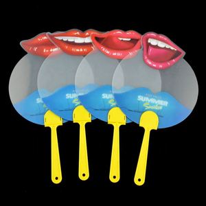 Éventails en plastique personnalisables – Cadeau d'affaires écologique, design moderne, coloré, divers modèles – Halloween, Pâques, Nouvel An - Product Image 5