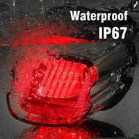 LOYO Clear & Smoke Led Brake Rear Light Parts avec clignotant DRL pour Harley Davidson Motorcycle Stop Tail Light