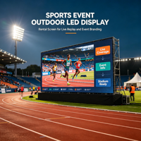 Écran LED géant portable d'extérieur à haute luminosité avec protection IP65, garantie de 2 ans et lisible en plein soleil