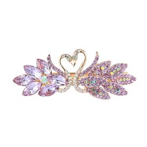Nouveau design strass arc barrette à cheveux mode coréenne femmes dos tête haut pince gracieux cygne printemps pince à cheveux - Product Image 6