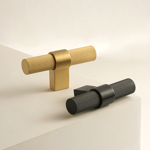 DOOROOM Factory Direkt verkauf Moderne Möbel ziehen feste Messing griffe gerändelte Design-Schrank knöpfe - Product Image 3