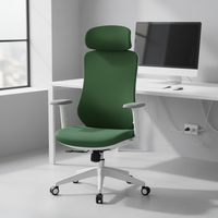 Chaise de bureau exécutive moderne en maille blanche avec base pivotante réglable en hauteur, garantie de 3 ans pour la maison et le bureau