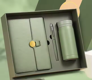 Personalisiertes Werbegeschenk mit Firmenlogo Großhandel Werbeartikel Luxuriöse Business-Geschenke Set Flasche Notizbuch mit Kugelschreiber - Product Image 2