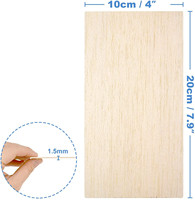 NOUVEAU - Vente Flash : Plaques de Bois de Balsa Naturel Brut 1000x100x2mm pour Modélisme