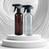 Botol semprot pemicu pembersih mobil hitam Matte Hdpe kustom 17oz 16oz 500ml