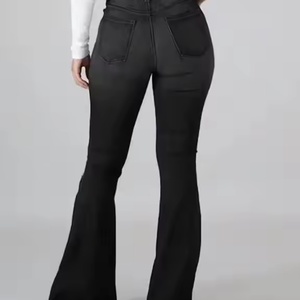 Jeans pour femmes en gros à bas prix, jeans décontractés de haute qualité, jeans vintage délavés à l'acide, jeans skinny évasés pour femmes - Product Image 5
