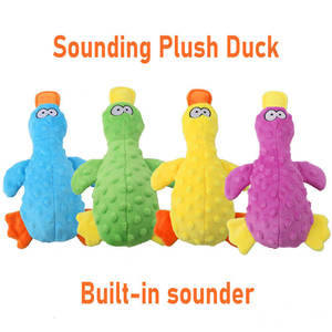 ของเล่นสัตว์เลี้ยงในบ้านทำจากยางลาเท็กซ์ เป็นมิตรกับสิ่งแวดล้อม มีเสียงกรอบแกรบ ของเล่นสุนัขแบบยัดไส้ ทนทาน ช่วยทำความสะอาดฟัน ของเล่นเสียงดังสำหรับลูกสุนัข ของเล่นดึงเล่นเพื่อความสนุก - Product Image 2