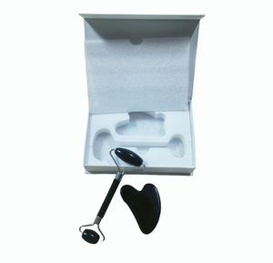 China Manufacturer bulk price OEM obsidian massage stone <b>jade</b> <b>roller</b> gua sha Luxury Spa Wellness Gift Set for face - Product Image 5