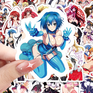 Autocollants Eco-Friendly <span class=keywords><strong>High</strong></span> <span class=keywords><strong>School</strong></span> <span class=keywords><strong>DXD</strong></span> en Gros, 60 Pièces, Vinyle, Fille Anime pour Coque de Téléphone, Décoration de Skateboard - Product Image 4