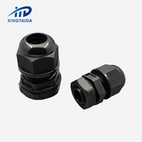 NPT1/2 G1/4 M20 PG11 PG13.5 PG M G NPT 스레드 나일론 케이블 글랜드 커넥터 IP68 방수 전기 플라스틱 케이블 글 랜드