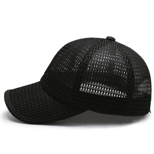 Gorra de béisbol unisex de verano para exteriores, transpirable, de 6 paneles, tipo trucker, ajustable con cierre a presión, con malla trasera personalizable, al por mayor - Product Image 2