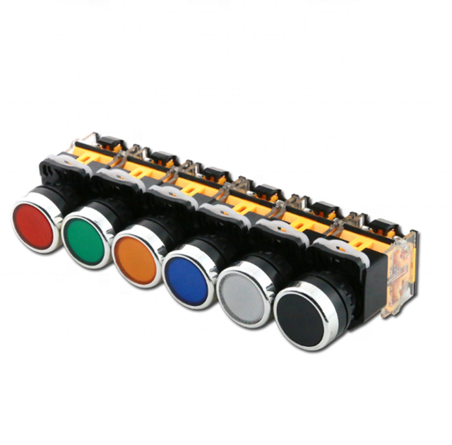 Power Switch Button LA38-11BN LA38-11BNZS Momentary/Latching Push Button Switch 22mm 4Screws