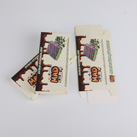 Boîte d'emballage avec fenêtre en PVC de qualité alimentaire en or de luxe avec logo personnalisé pour la manipulation de l'impression par stratification mate de barre de chocolat bonbon